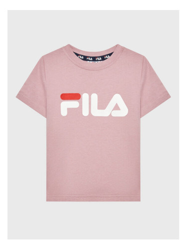 Fila Тишърт Sala Logo FAK0089 Розов Regular Fit