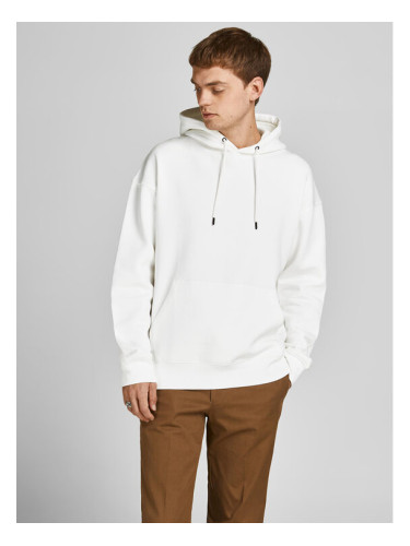 Jack&Jones Суитшърт Star 12208157 Бял Relaxed Fit