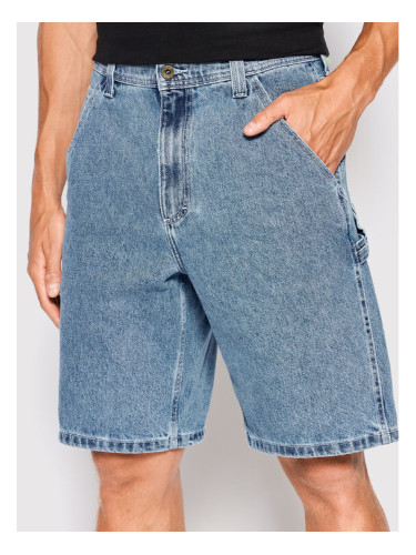 Vans Дънкови шорти Drill Chore VN0A7S4S Син Loose Fit