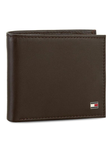 Tommy Hilfiger Голям мъжки портфейл Eton Mini Cc Wallet AM0AM00655 Кафяв