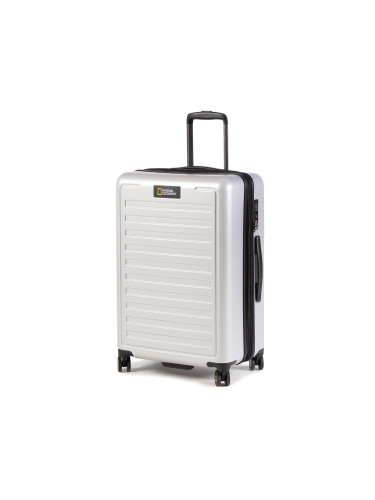 Самолетен куфар за ръчен багаж National Geographic Luggage N164HA.60.23 Сребрист