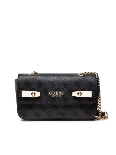 Дамска чанта Guess Zadie Logo Cnvrtble Xbdy Flap HWSG83 96210 Сив