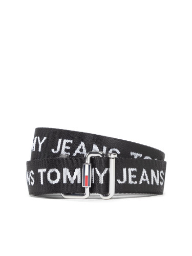 Дамски колан Tommy Jeans Tjw Essential Webbing Belt AW0AW11650 Черен