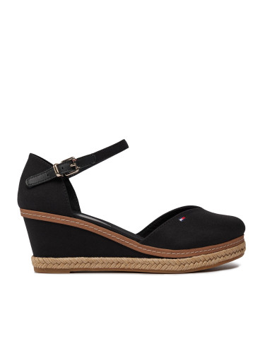 Еспадрили Tommy Hilfiger Basic Close Toe Mid Wedge FW0FW04787 Черен