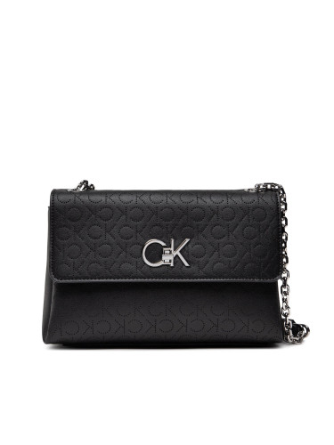 Дамска чанта Calvin Klein Re-Lock Ew Conv Xbody Perf K60K609396 Черен