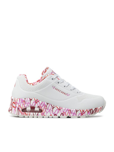 Сникърси Skechers Uno Loving Love 155506/WRPK Бял