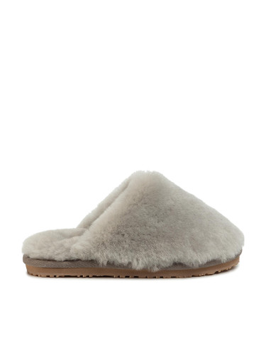 Пантофи Mou Closed Toe Sheepskin Slipper Сив