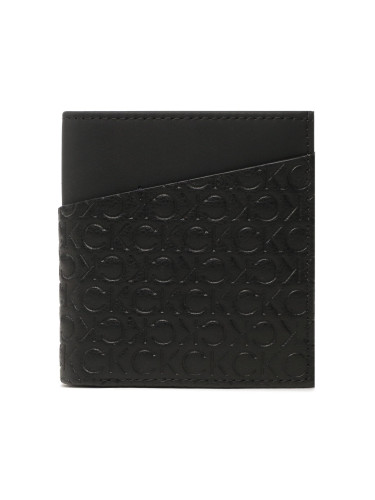 Голям дамски портфейл Calvin Klein Ck Must Mono Trifold 6Cc W/Coin K50K510306 Черен