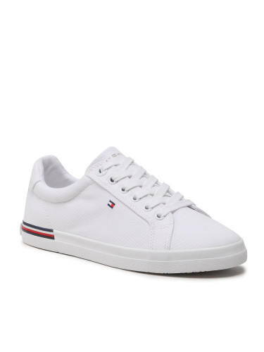 Гуменки Tommy Hilfiger Essential Stripes Sneaker FW0FW06954 Бял