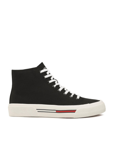 Сникърси Tommy Jeans Mid Canvas Color EM0EM01157 Черен