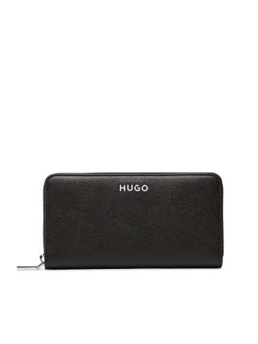 Голям дамски портфейл Hugo Chris Ziparound R. 50486987 Черен