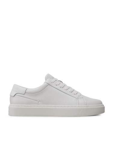 Сникърси Calvin Klein Low Top Lace Up Lth Sm HM0HM01018 Бял