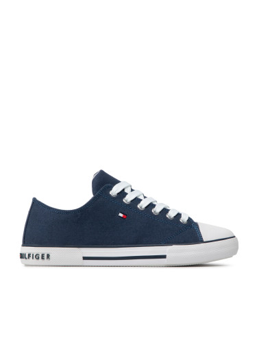 Кецове Tommy Hilfiger Low Cut Lace-Up Sneaker T3X4-32207-0890 S Тъмносин