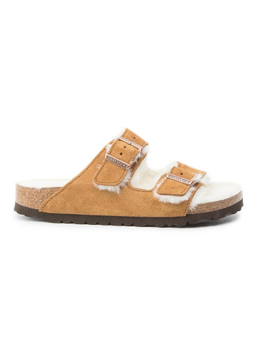 Пантофи Birkenstock Arizona Fur 1001135 Кафяв