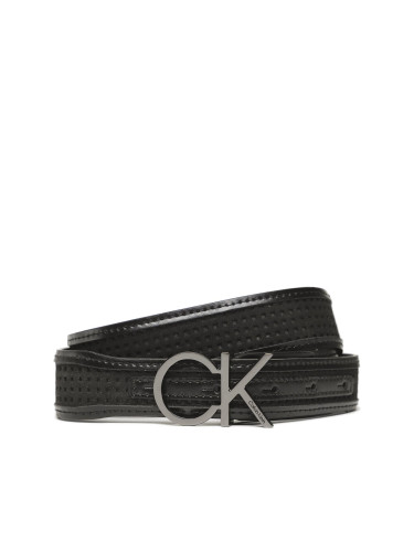 Дамски колан Calvin Klein Re-Lock Insert 3 Cm Perf Belt K60K610497 Черен