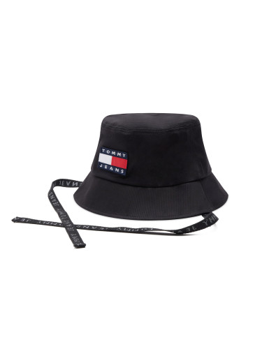 Текстилна шапка Tommy Jeans Heritage Stadium AM0AM11015 Черен