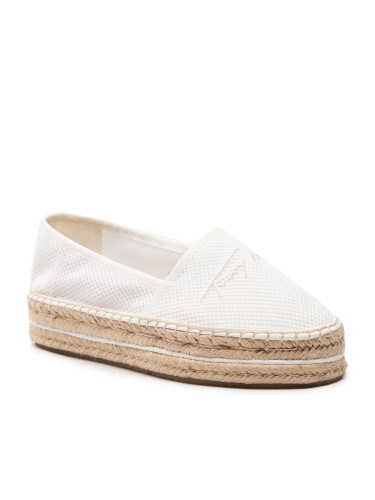 Еспадрили Tommy Hilfiger Th Textured Flatform Espadrille FW0FW06433 Бял