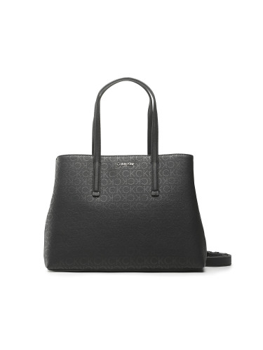 Дамска чанта Calvin Klein Ck Must Tote Md Epi Mono K60K610628 Черен