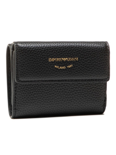 Малък дамски портфейл Emporio Armani Y3H215 YFW9B 80001 Черен