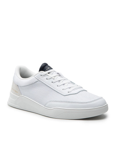 Сникърси Tommy Hilfiger Elevated Cupsole Perf Lather FM0FM04145 Бял