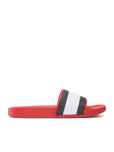 Чехли Tommy Hilfiger Rubber Th Flag Pool Slide FM0FM04263 Червен