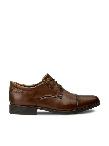 Обувки Clarks Tilden Cap 261300967 Dark Tan Leather