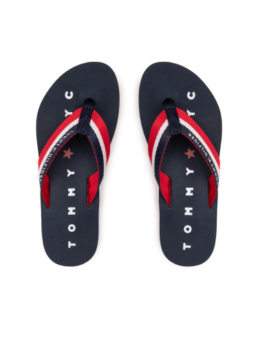 Джапанки Tommy Hilfiger Tommy Loves Ny Beach Sandal FW0FW02370 Тъмносин