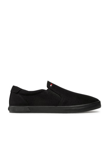 Гуменки Tommy Hilfiger Iconic Slip On FM0FM00597 Черен