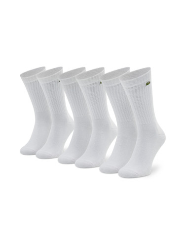 Дълги чорапи Lacoste RA4182 Бял