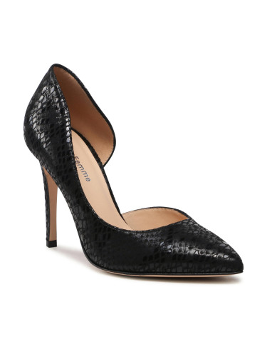 Обувки на ток Solo Femme 34278-A8-P26/000-04-00 Черен