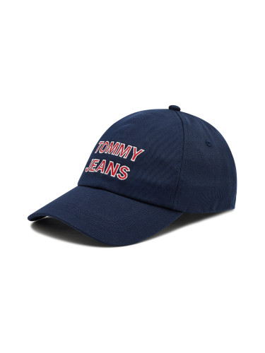 Шапка с козирка Tommy Jeans Graphic Cap AW0AW10191 Тъмносин