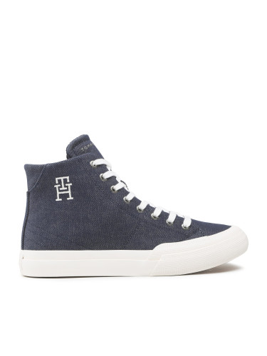 Сникърси Tommy Hilfiger Th Hi Vulc Premium FM0FM04542 Тъмносин