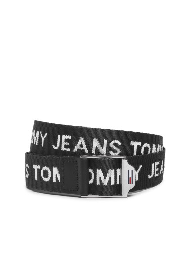 Дамски колан Tommy Jeans Tjw Webbing 3.0 AW0AW14071 Черен