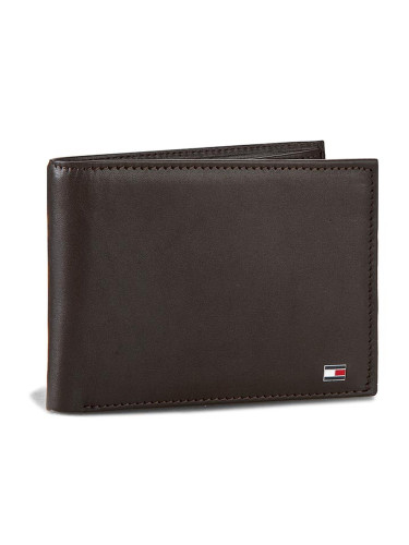 Голям мъжки портфейл Tommy Hilfiger Eton Cc And Coin Pocket AM0AM00651/83361 Кафяв