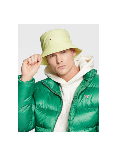 Текстилна шапка Tommy Jeans Sport Bucket AW0AW14597 Жълт