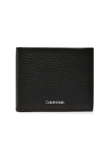 Малък мъжки портфейл Calvin Klein Minimalism Bifold 6Cc W/Bill K50K509620 Черен