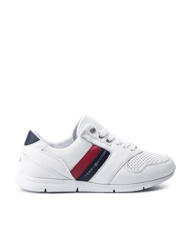 Сникърси Tommy Hilfiger Lightweight Leather FW0FW04261 Бял