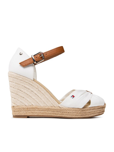 Еспадрили Tommy Hilfiger Basic Opened Toe High Wedge FW0FW04784 Бял