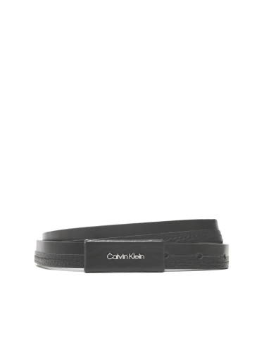 Дамски колан Calvin Klein Daily Dressed Plaque 2cm Belt K60K610499 Черен