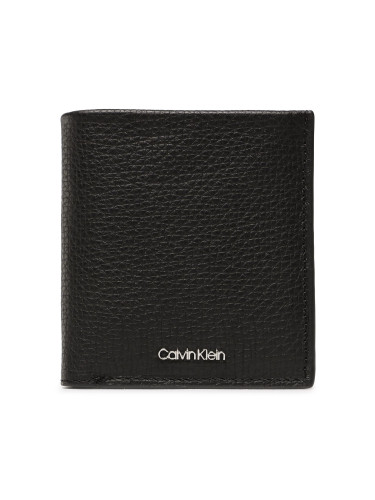 Малък мъжки портфейл Calvin Klein Minimalism Trifold 6Cc W/Coin K50K509624 Черен