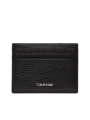 Калъф за кредитни карти Calvin Klein Minimalism Cardholder 6Cc K50K509613 Черен