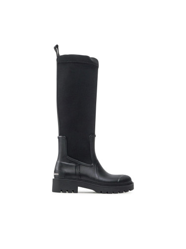 Гумени ботуши Calvin Klein Jeans High Rainboot Neoprene YW0YW00838 Черен