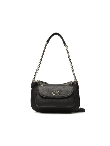 Дамска чанта Calvin Klein Re-Lock Dbl Shoulder Bag K60K610183 Черен