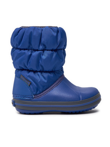 Апрески Crocs Winter Puff Boot Kids 14613 Cerulean Blue/Light Grey
