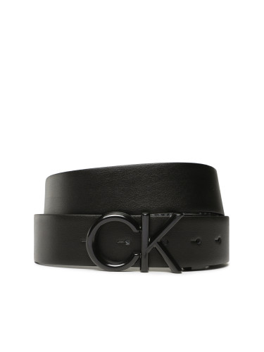 Мъжки колан Calvin Klein Adjrev Ck Metal Bombe Mono 35Mm K50K509964 Черен