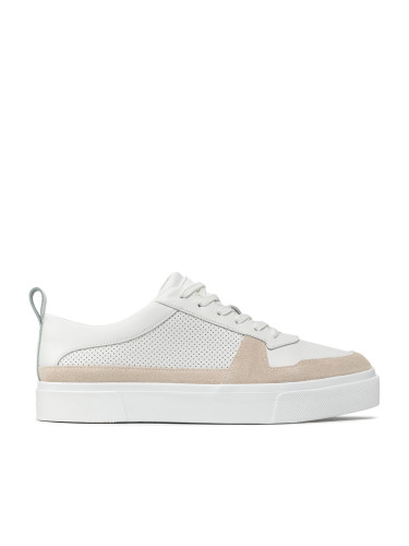 Сникърси Calvin Klein Low Top Lace Up Lth HM0HM00495 Бял