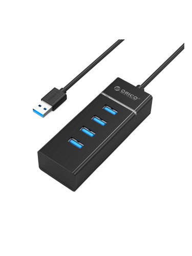 Orico хъб USB3.0 HUB 4 port black - W6PH4-U3-V1-BK