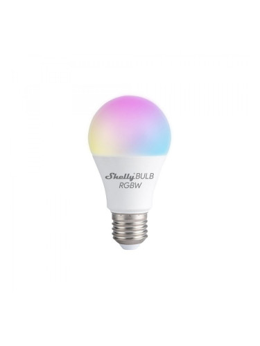 Wi-Fi Smart LED лампа, 9W, E27, 230VAC, 800lm, 4000K, RGB, Shelly Duo E27 RGBW