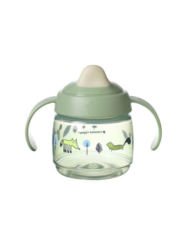 Неразливаща се чаша с мек накрайник и дръжки SUPERSTAR Tommee Tippee, 190 мл, 4м+