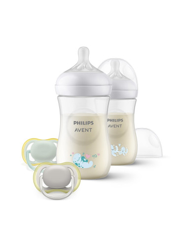 Комплект за новородено Natural Response 3.0 Philips AVENT, 2 шишета+2 залъгалки